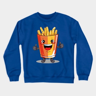 kawaii french fries T-Shirt cute potatofood Crewneck Sweatshirt